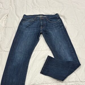 Lucky Brand Men's Dark Blue Straight Jeans
